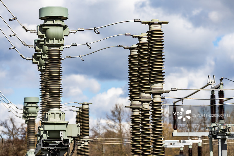 电力变压器站的绝缘材料图片素材