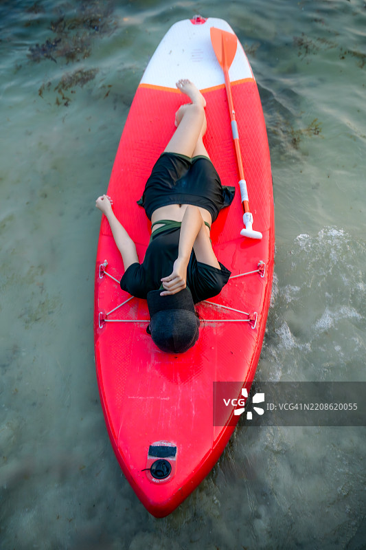 立式划水板肖像图片素材