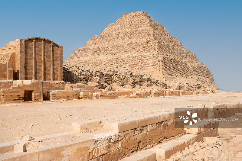 阶梯金字塔，萨卡拉，埃及图片素材