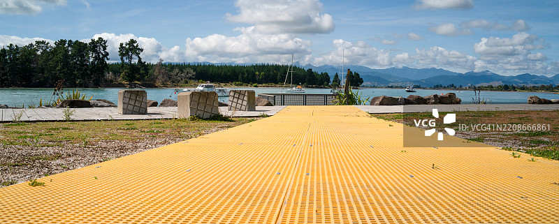 马普阿码头-通往码头的路径图片素材