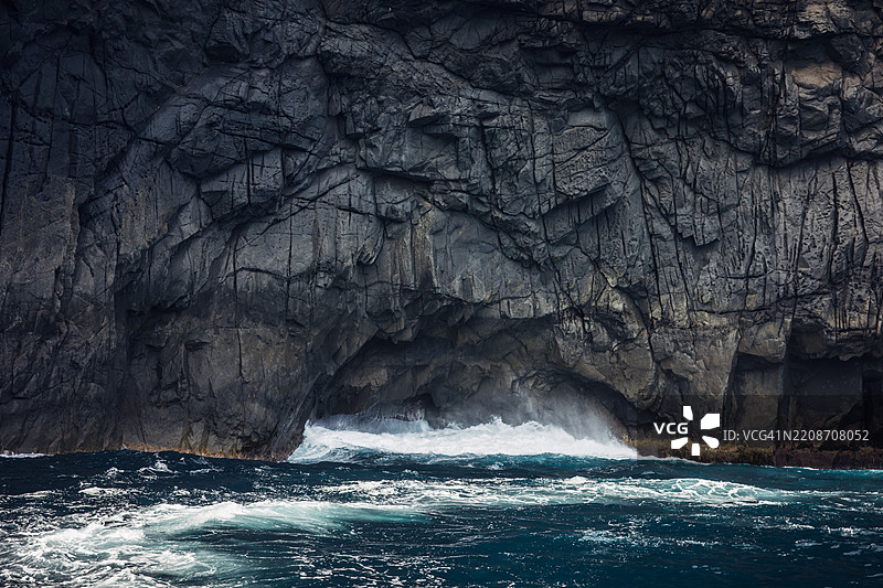 塔斯马尼亚波特亚瑟的塔斯曼岛国家公园保护区的海岸悬崖景观图片素材