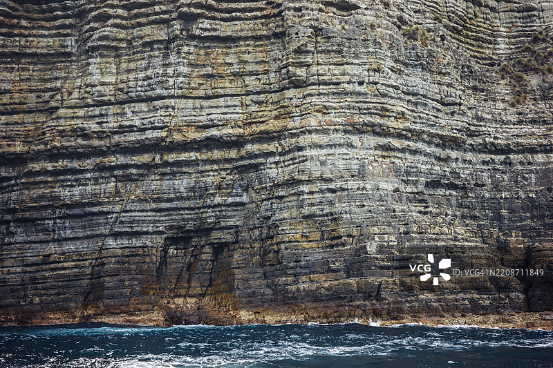 塔斯马尼亚波特亚瑟的塔斯曼岛国家公园保护区的海岸悬崖景观图片素材