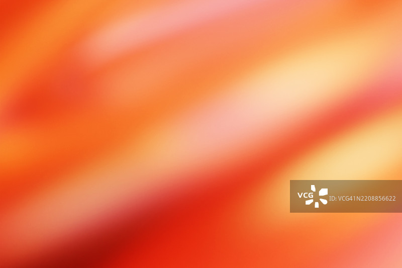 抽象的光滑明亮黄色和橙色渐变纹理背景。未来感的3D图案。设计元素。留白，文本位置。霓虹空白横幅。图片素材