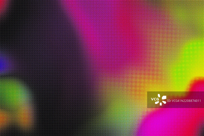 充满活力的抽象渐变模糊，霓虹粉色、黄色、绿色的80年代风格图片素材