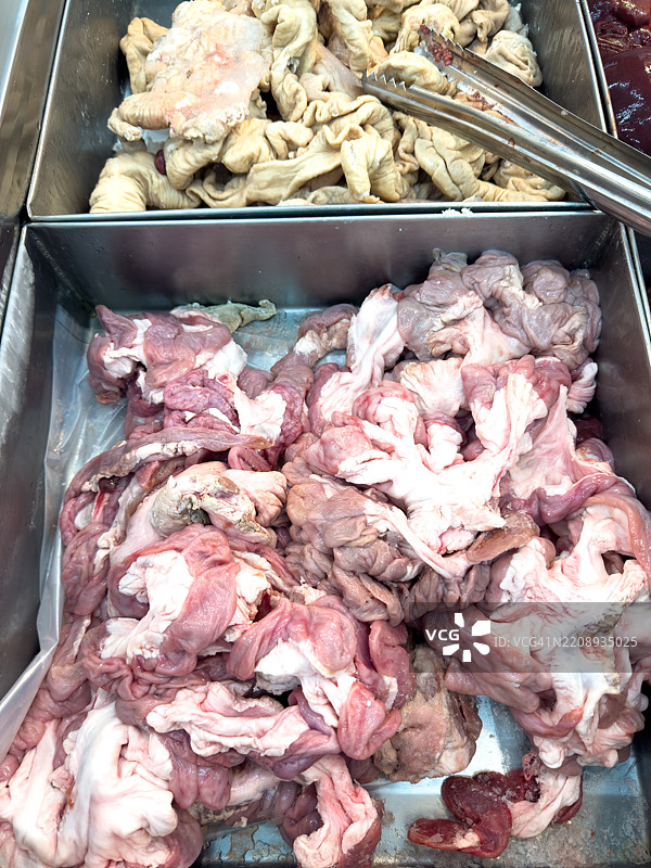 冷冻猪内脏，新鲜食品图片素材