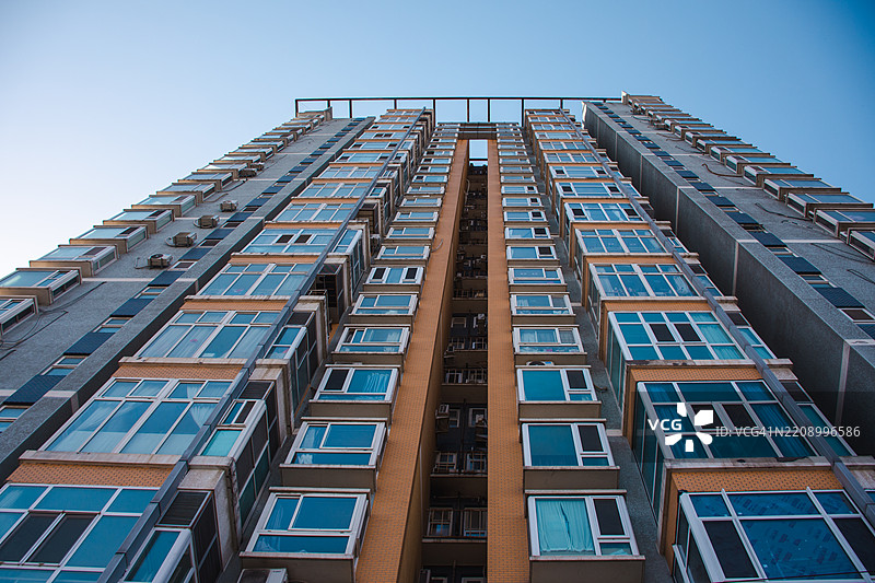 北京建筑的低角度视角图片素材