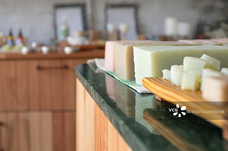 手工有机肥皂图片素材