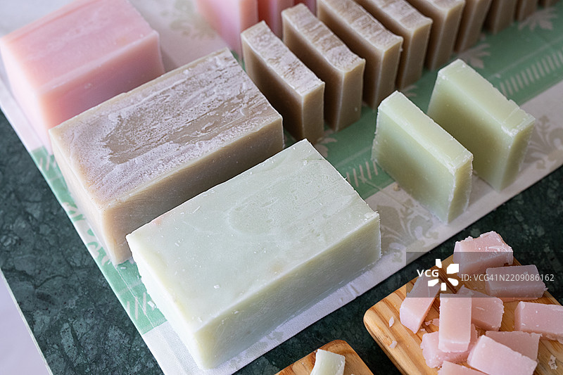 手工有机肥皂图片素材