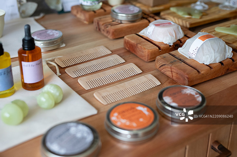 多种使用精油制作的有机手工产品图片素材