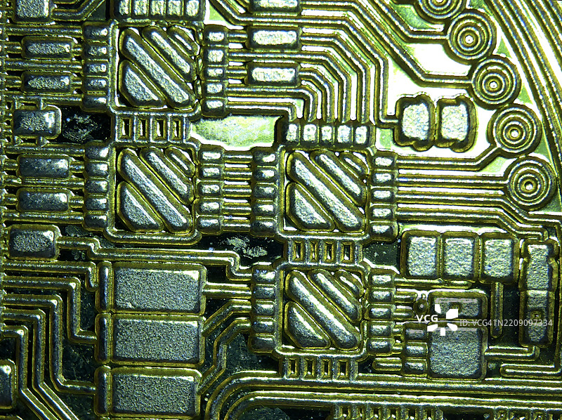 蓝色电路电气的抽象背景图片素材