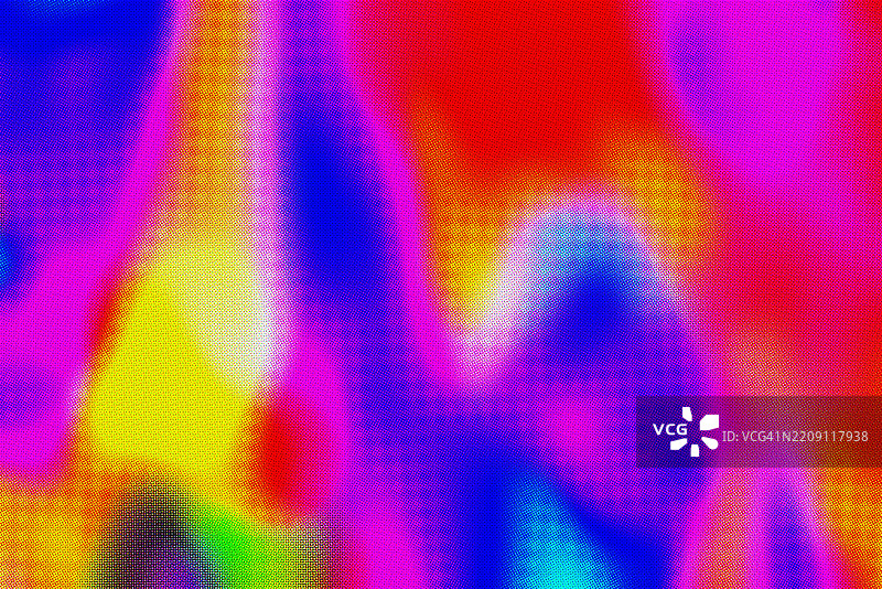 充满活力的彩虹抽象图案，适合80年代和Y2K主题的霓虹色彩图片素材