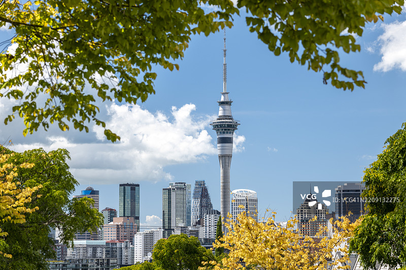 新西兰奥克兰中央商务区图片素材