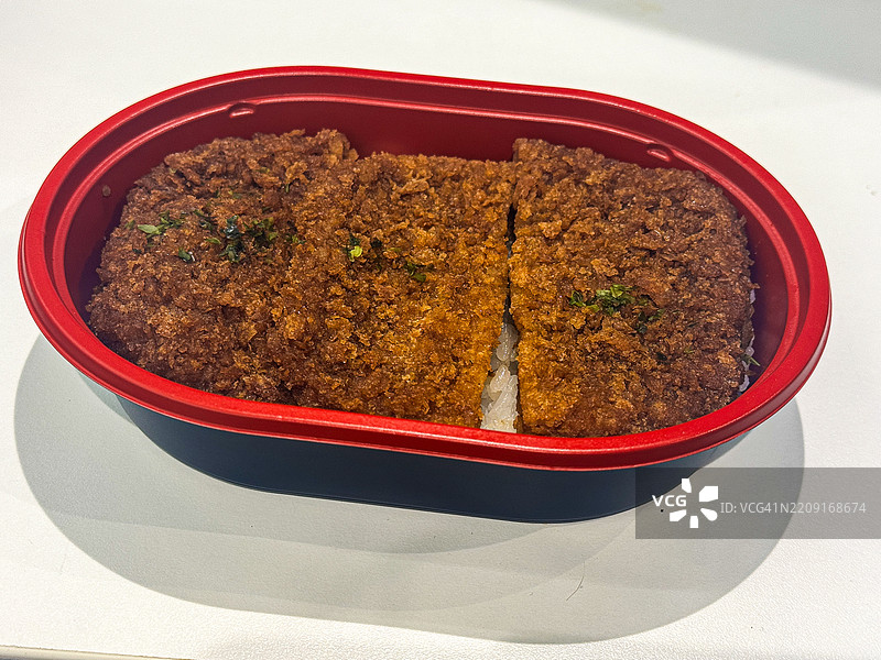 小火腿切片便当盒图片素材