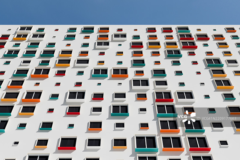 参数化住宅建筑立面图片素材