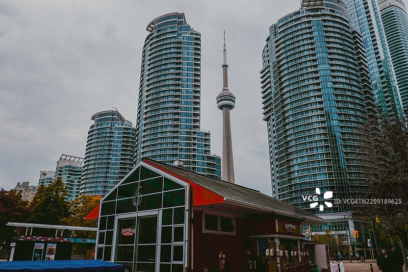 多伦多港务局大楼或第六码头的海狸尾巴店图片素材
