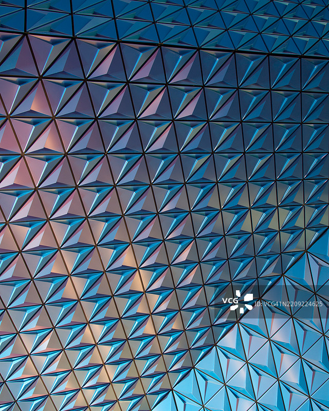 现代建筑的全景拍摄图片素材