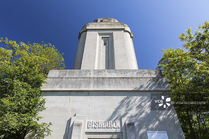 比斯马克塔，位于德国萨克森州莱比锡Lützschena-Stahmeln区的观景塔，欧洲图片素材