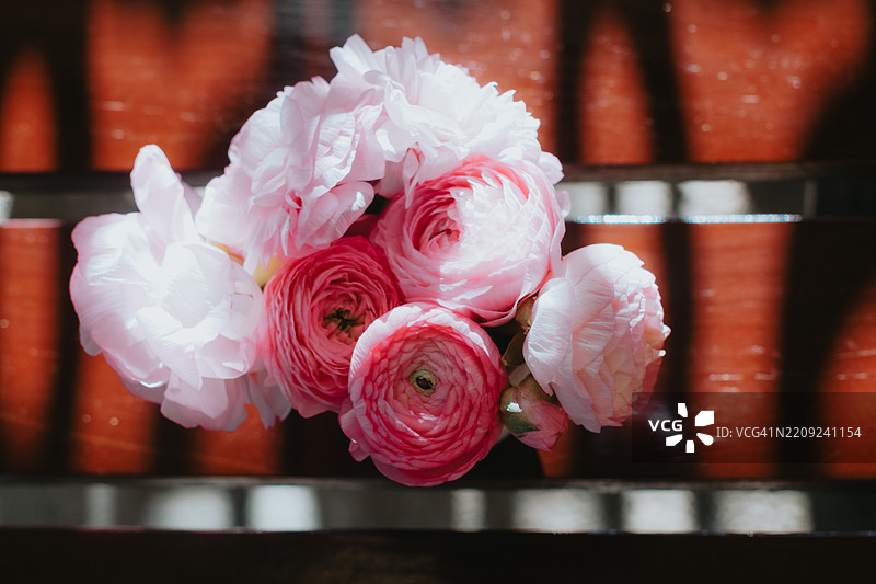 越南玫瑰花束特写图片素材