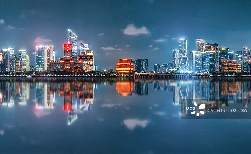 钱江新城CBD，中国杭州图片素材