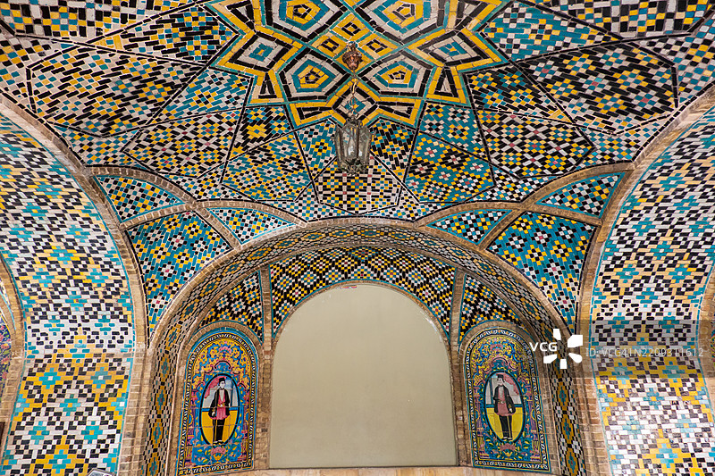 卡尔瓦特-卡里姆·哈尼，戈莱斯坦宫，德黑兰图片素材