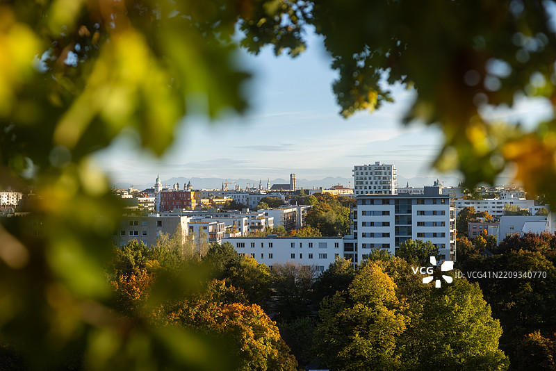 慕尼黑，天际线图片素材