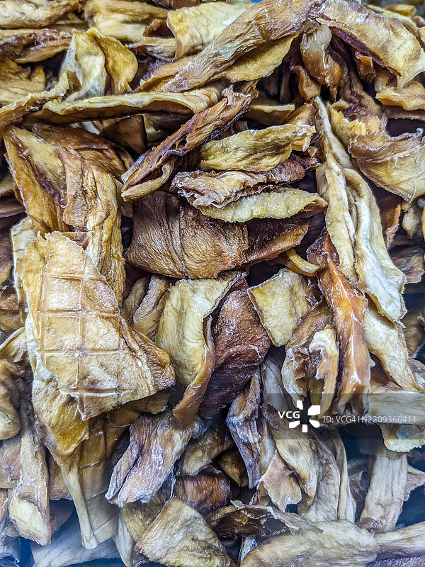 鱼市场出售的干鳕鱼图片素材