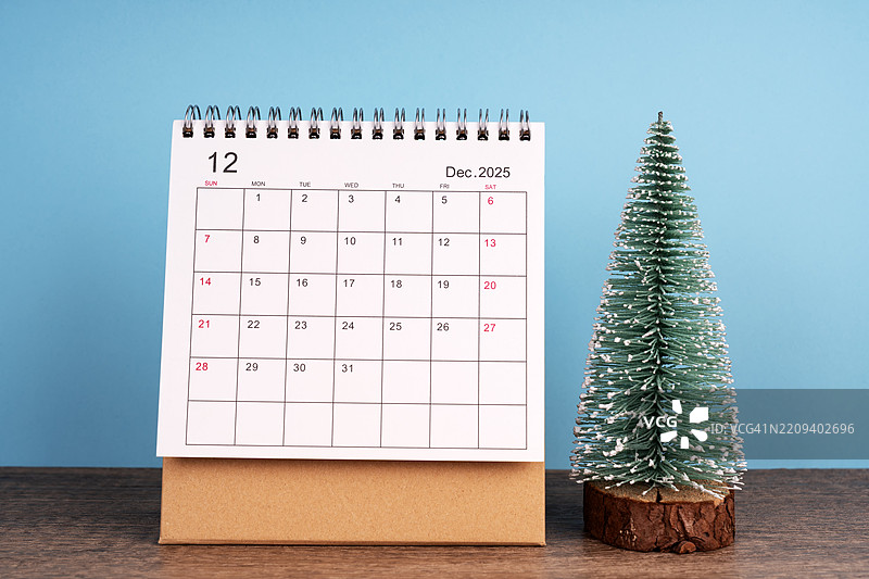 2025年12月桌面日历图片素材