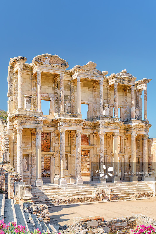 以弗所的凯尔苏斯图书馆，土耳其图片素材
