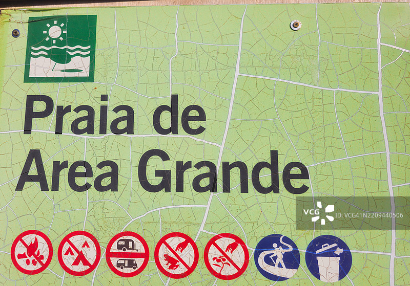 大海滩的禁令标志图片素材