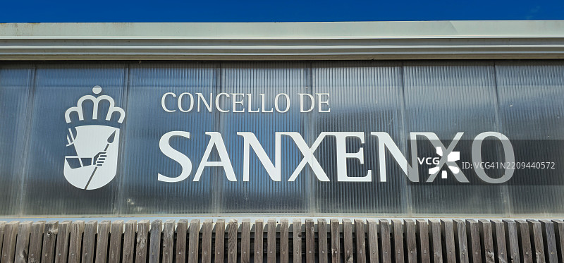 西班牙庞特维德拉的桑亨霍标志图片素材