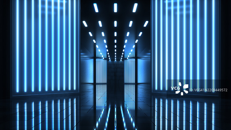 3D霓虹灯太空背景图片素材