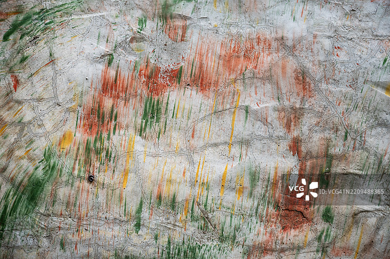 带有抽象油漆飞溅的纹理混凝土墙图片素材