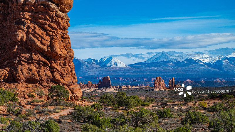 拱门国家公园的壮丽岩石 formations图片素材