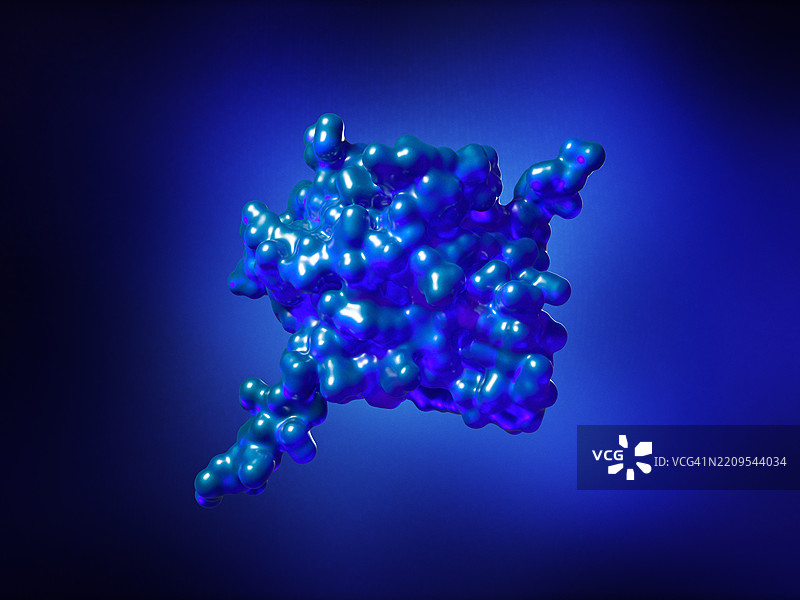 蛋白质的数字插图图片素材