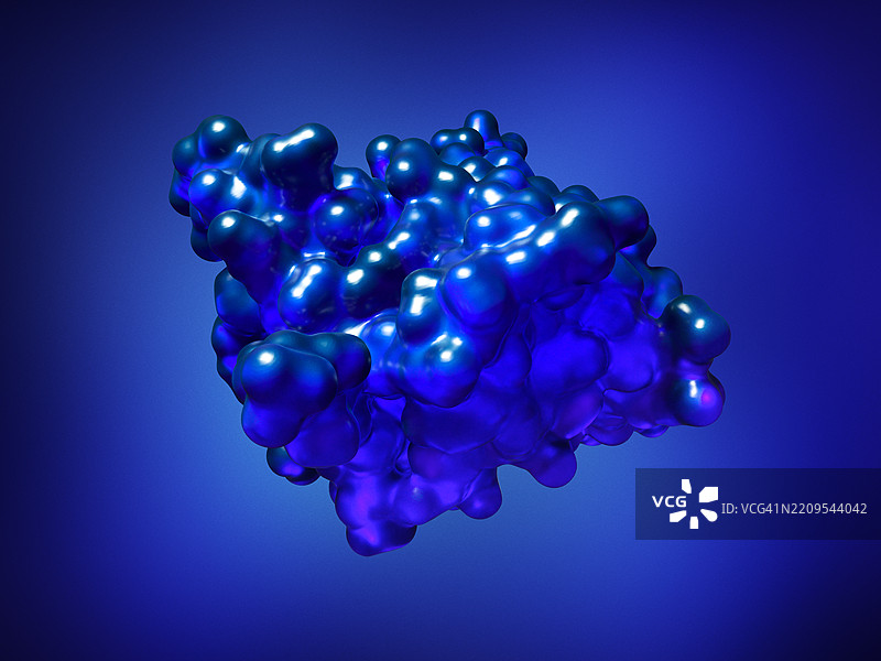 蛋白质的数字插图图片素材