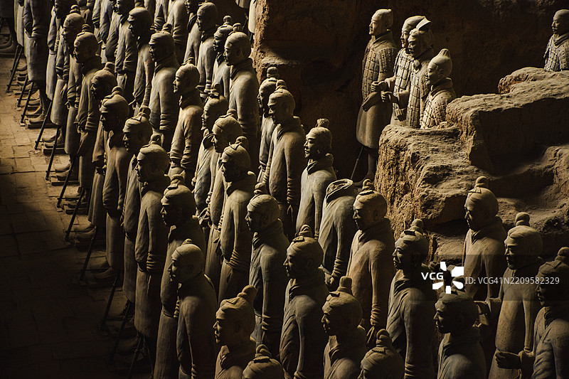 秦朝的兵马俑图片素材