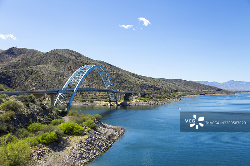 西奥多·罗斯福湖桥图片素材