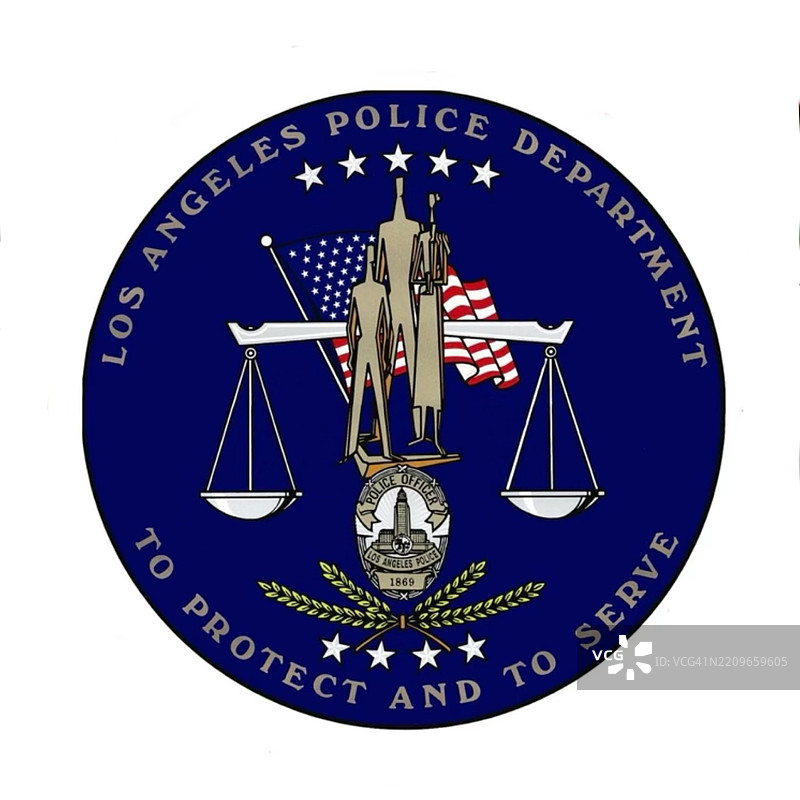 洛杉矶警察徽章图片素材