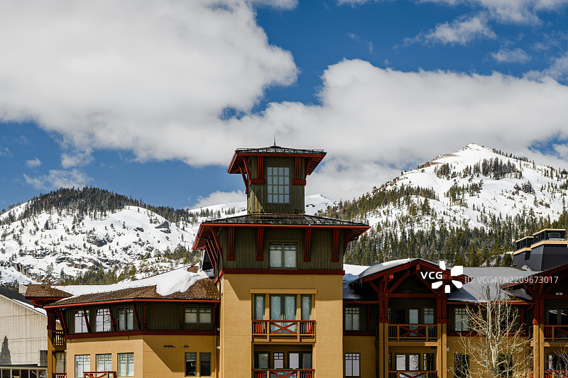 帕利萨德湖村图片素材