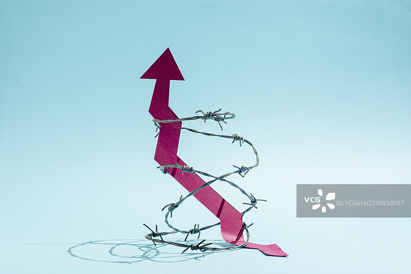 停滞生长的概念图片素材