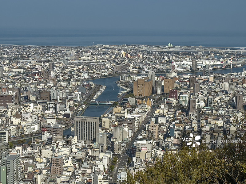 日本德岛市的市中心区域图片素材