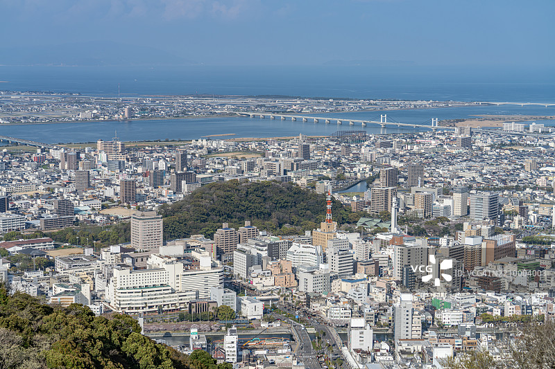 日本德岛市的市中心区域图片素材