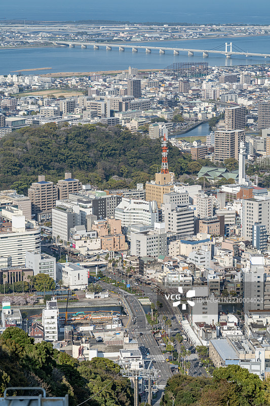 日本德岛市的市中心区域图片素材