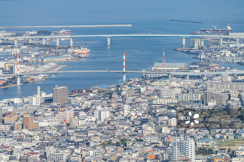 日本德岛市的市中心区域图片素材