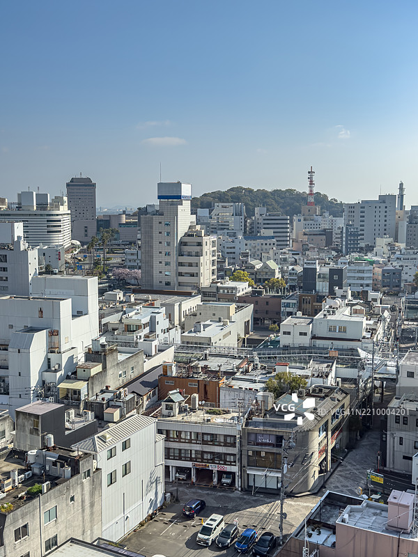 日本德岛市的市中心区域图片素材
