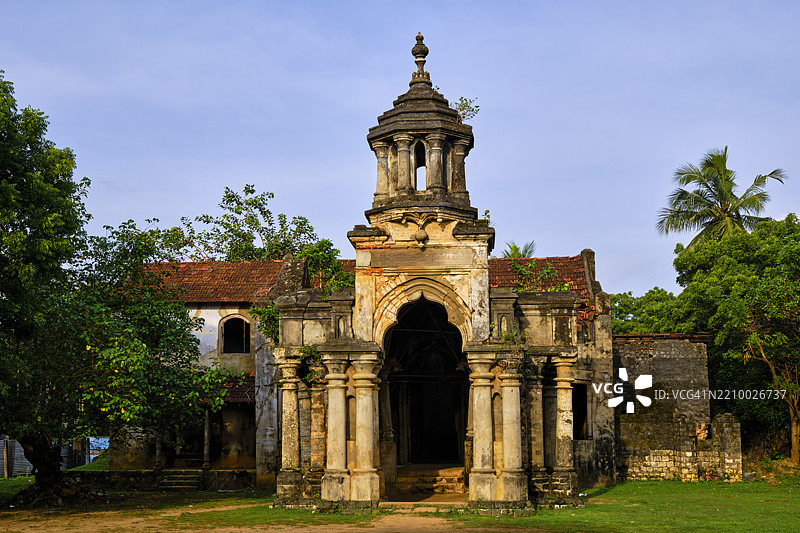 斯里兰卡，北方省，曼特里马奈，曾是国王坎基利的部长的住所图片素材