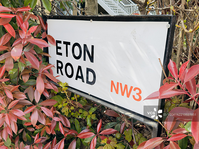 伊顿路 NW3 标志图片素材