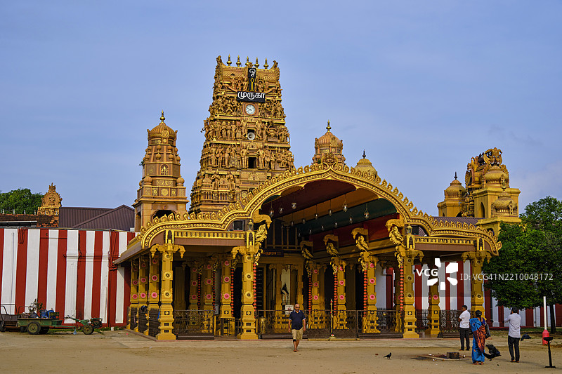 斯里兰卡，北方省，贾夫纳，纳尔尔坎达斯瓦米印度教寺庙图片素材