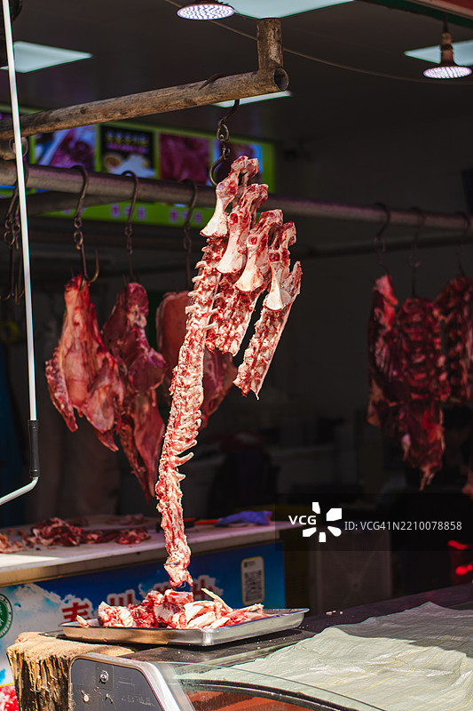 市场上的生肉图片素材