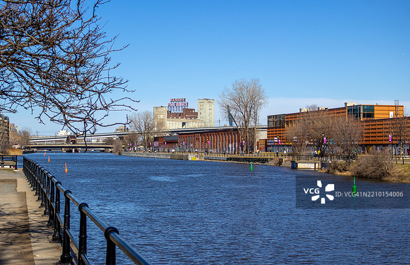 拉辛运河，蒙特利尔，魁北克，加拿大图片素材